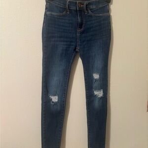 Old Navy Classic Blue Distressed girls Jeans